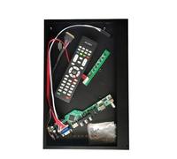 Carte Contrôleur For Écrans B156HW01/B156HW02/B156HW03 Avec Boîtier Métallique, Kit LVDS 40 Broches 15,6", Panneau 1920 X 1080, VGA, HDMI, AV, USB, Signal TV Analogique(B156HW01 V1 and Case)