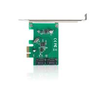 Carte contrôleur interne à 2 Ports SATA 6Gbps PCI Express, PCI-e 1x vers SATA 3.0, Chipset Marvell, prend en charge NCQ et Port multiplicateur FIS