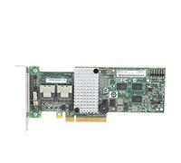 Carte contrôleur LSI 9264 8i, Carte SAS PCIE 6 Go/s avec 256 Mo de Cache, 8 Ports internes et 2 connecteurs SAS, Prise en Charge 0 1 5 6 10 50 60 pour Le Stockage de données du