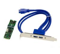 KALEA-INFORMATIQUE Carte contrôleur M.2 (M2 NGFF Type PCIe M ou B+M Key) 2 Ports USB 3.0 sur équerre avec Chipset NEC D720202