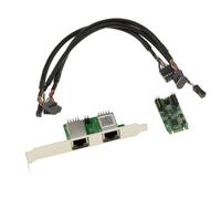 Carte Contrôleur M2 Dual Gigabit Ethernet - M.2 PCIe M ou B+M - Realtek RTL8111H