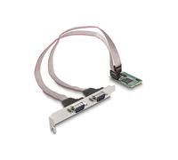 Carte Contrôleur Mini PCI-Express vers 2 ports RS-232 D-Sub