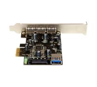 Startech.com carte contrôleur pci express à 4 ports usb 3.0 - 3 extern