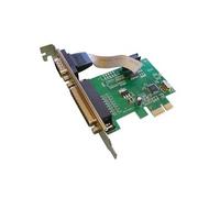 Carte contrôleur PCI Express PCIe 1 port série COM RS232 + 1 port parallèle LPT DB25 avec Chipset WCH382L - Windows 11 / 10 / 8.1 / 8 / Seven / Vista