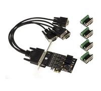 Carte contrôleur PCI Express PCIe 4 ports RS422 RS485 avec Chipset EXAR XR17V354. Windows XP/Vista/Seven/8/10/11, Windows Server 2003/2008/2012,