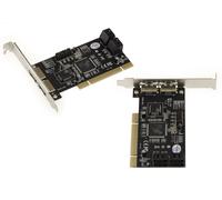Carte Contrôleur PCI SATA eSATA 4 + 2 PORTS RAID 0 1 0+1 - HIGH + LOW PROFILE