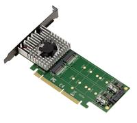 Carte contrôleur PCIe 3.0 16x double face pour 4 SSD M2 Chipset ASM2824