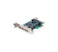 Carte adaptateur pci express vers 4 ports usb 2.0 - carte pcie - 3x us