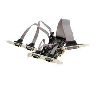 KALEA-INFORMATIQUE Carte PCIe LPT + 4 COM RS232 Moschip | Carte PCIe LPT plus 4 ports RS232 avec Moschip MCS9900 MCS9922