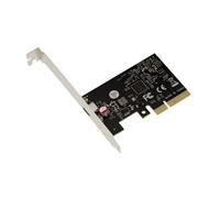 Carte contrôleur PCIe x4 1 port USB 3.2 Gen 2x2 20G type C avec Chipset ASM3242. High et Low profile