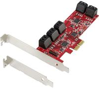 Carte contrôleur Renkforce PCIe 28554C182 0+10 ports SATA III incl. Low Profile