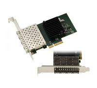 KALEA-INFORMATIQUE Carte contrôleur réseau PCIe SFP 4 Ports Fibre LC avec Chipset Intel I350AM4. Quad Gigabit Ethernet