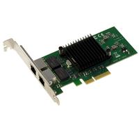 KALEA-INFORMATIQUE Carte contrôleur réseau PCIe x4 2 Ports Dual Gigabit Ethernet avec chipset Intel 82576