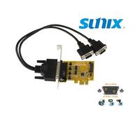 Carte contrôleur SUNIX SER6437S-B PCI Express PCIe Série RS232 POWERED IO SERIAL - 2 ports COM RS-232 DB9 alimentés en 5 et 12V avec Chipset SUN2212