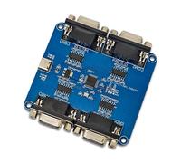 Carte convertisseur RS232 à quatre canaux de type C avec trous de Voyants d ' activité pour les diagnostics d ' automatisation Mise en service de plate-forme intégrée Projets techniques Réparation