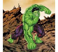 Carte Crystal Art à diamanter - Hulk - 18 x 18 cm Multicolore G