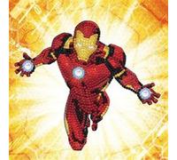 Carte à diamanter - Iron Man de Marvel 18x18cm - Crystal Art