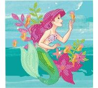Carte Crystal Art à diamanter - La Petite Sirène - 18 x 18 cm Multicolore G