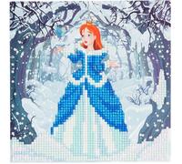 Carte Crystal Art à diamanter - Princesse - 18 x 18 cm