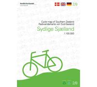 Carte cycliste du Danemark n° 2 - Sud-Zélande | Scanmaps