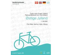 Carte cycliste du Danemark n° 4 - Jutland Est | Scanmaps