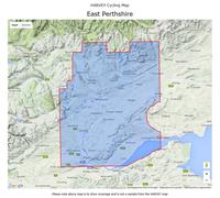 Carte cycliste - East Perthshire | Harvey Maps - Cycling maps