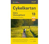Carte cycliste n° 13 - Västergötland Sud (Suède) | Norstedts