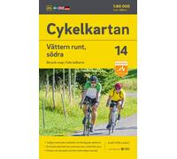 Carte cycliste n° 14 - Lac Vätter Sud (Suède) | Norstedts