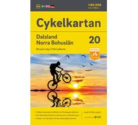 Carte cycliste n° 20 - Dalsland / Bohuslän Nord (Suède) | Norstedts