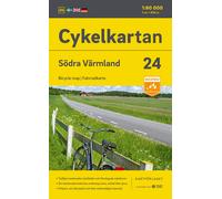 Carte cycliste n° 24 - Värmland Sud (Suède) | Norstedts
