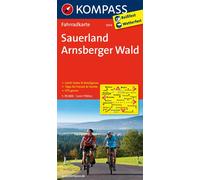 Carte cycliste n° F3054 - Sauerland, Arnsberger Wa (Allemagne) | Kompass