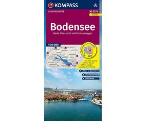 Carte cycliste n° F3333 - Bodensee / Lac de Constance (Allemagne) | Kompass