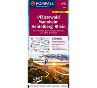 Carte cycliste n° F3352 - Pfälzerwald, Mannheim, Heidelberg, Rhein | Kompass