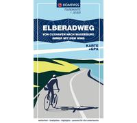 Carte cycliste n° F7002 - Piste cyclable de l'Elbe / Elberadweg, Cuxhaven-Magdeburg (Allemagne) | Kompass
