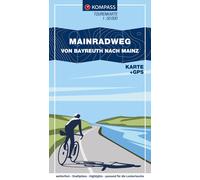 Carte cycliste n° F7003 - Mainradweg, Von Bayreuth nach Mainz | Kompass