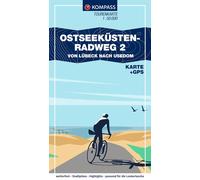 Carte cycliste n° F7031 - Piste cyclable de la Mer Baltique 2, de Lübeck à Usedom (Allemagne) | Kompass