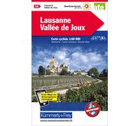 Carte cycliste n° VK.14 - Lausanne, Vallée de Joux (Suisse) | Kümmerly & Frey