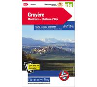 Carte cycliste n° VK.15 - Gruyère, Montreux, Gstaad (Suisse) | Kümmerly & Frey