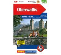 Carte cycliste n° VK.21 - Oberwallis, Rhônetal (Suisse) | Kümmerly & Frey