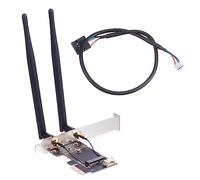Carte D’Adaptation Pcie vers Ngff Ekey pour Carte Réseau PC Portable | Abs, Cuivre, Pcb et Caoutchouc, Usage Informatique, Format Compact, Connexion Interne