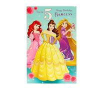 Carte d’anniversaire 5 ans pour fille - Carte d’anniversaire 5 ans - Carte d’anniversaire princesse - Carte d’anniversaire Disney - Cadeaux d’anniversaire Disney - Jouets pour fille de 5 ans