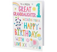 Carte d’anniversaire pour jeune fille - 1 an - 9 x 6 pouces - Regal Publishing