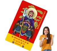 Carte d' Chinoise 2025 - Lucky Charm Card Traditionnelle, Carte de Soutien de la prospérité de l'année du Serpent, Cartes de Protection de la Chance exquises pour Les familles