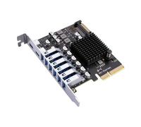 Carte d ' Extension du Panneau arrière pour Les Tours de, 10Gbps | Adaptateur USB PCIe avec 6 connecteurs USB-a et 2 connecteurs Type-C, stations d ' accueil pour lecteurs, accessoires