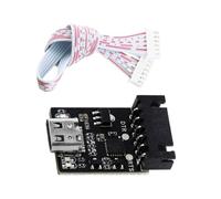 Carte d ' interface de téléchargement de micrologiciel avec terminal USB et câble d ' en-tête pour projets de développement en série, dépannage de module, Maker Desk Carry Use USB Ttl Converter de