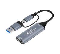 Carte d'acquisition - Adaptateur USB, dongle d'enregistrement vidéo pour carte d'acquisition USB | Console pour streaming en direct caméra de jeux pour PC Smartphone Transmission