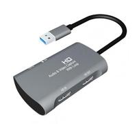 Carte D'Acquisition Audio 4-En-1, Usb Vers Hdmi Double, Prise En Charge Du Microphone, Pour Ps3, 4, Xbox One, Nouveau