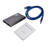 Carte d'acquisition USB 1080P 4K 60fps pour jeux vidéo,boîtier d'enregistrement en Streaming Youtube - Type Grey