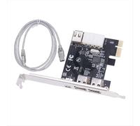 Carte d'acquisition vidéo HD PCI-E 1X 1394 à 4 ports DV Firewire 800/400/200/100 Mbps compatible avec le branchement à chaud pour PC de bureau