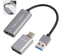 Carte D'acquisition Vidéo Hdmi vers USB 3.0 4k/1080p, HD 30/60 Hz, Daptateur De Capture Plug & Play pour Streaming en Direct, Jeux, Vidéo, Enseignement Et Vidéoconférences
